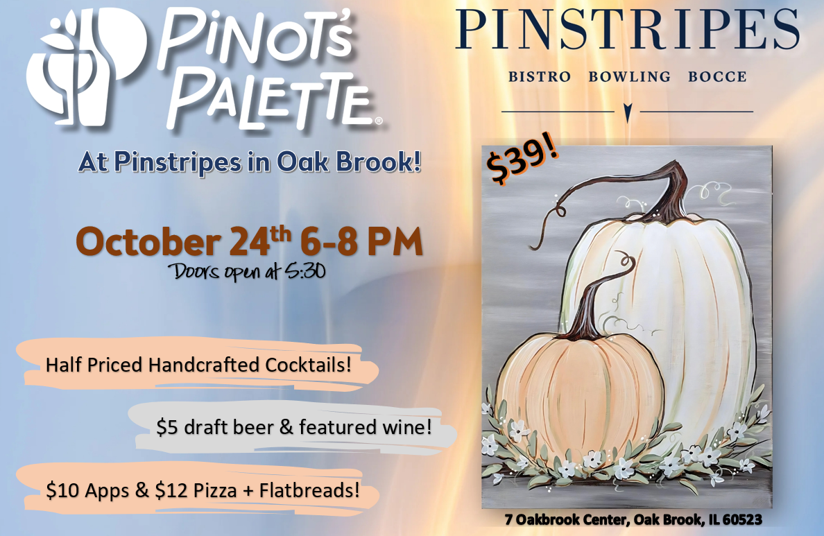 Pinstripes Oak Brook Paint Party! 